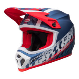 matte white motocross helmet